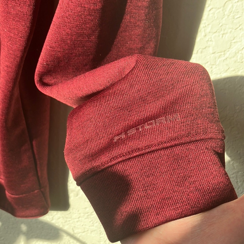 NWT Under Armour Storm Cold Gear Loose Fit ¼ Zip Burgundy Fleece Sweater mens XL - Picture 5 of 15